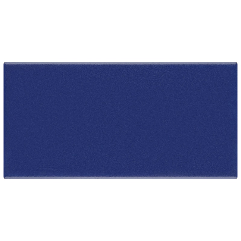 Merola Tile Piscina Brick Cobalt Glossy 4-3/4" x 9-5/8" Porcelain Floor and Wall Tile