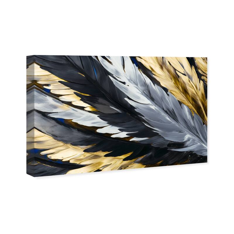 Wynwood Studio Abstract The Guardian s Texture Gold and Glam Wall Art Canvas Print