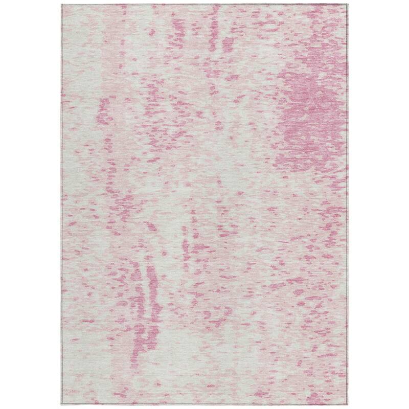 HomeRoots Abstract Transitional Rectangle Outdoor Rug