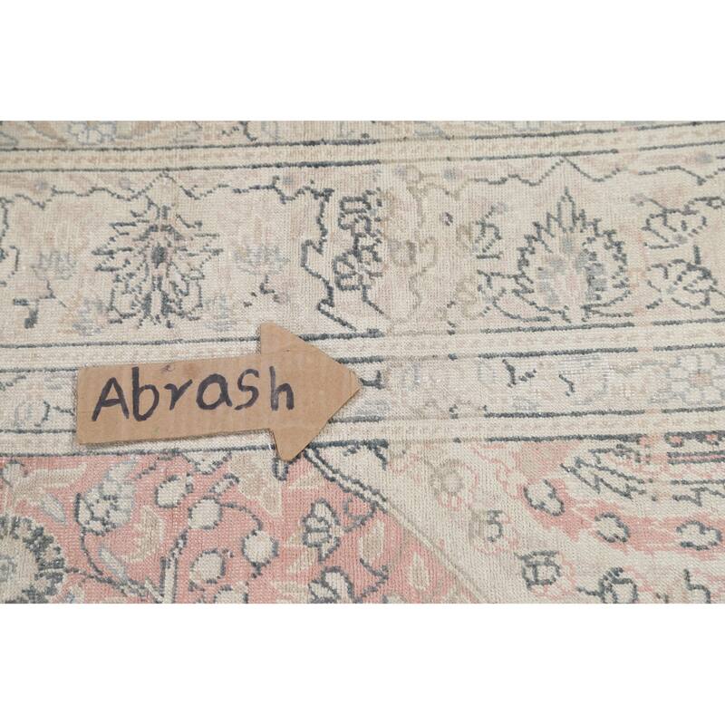 Vintage Muted Traditional Tabriz Persian Area Rug Wool Hand-knotted - 6'4" x 10'5"