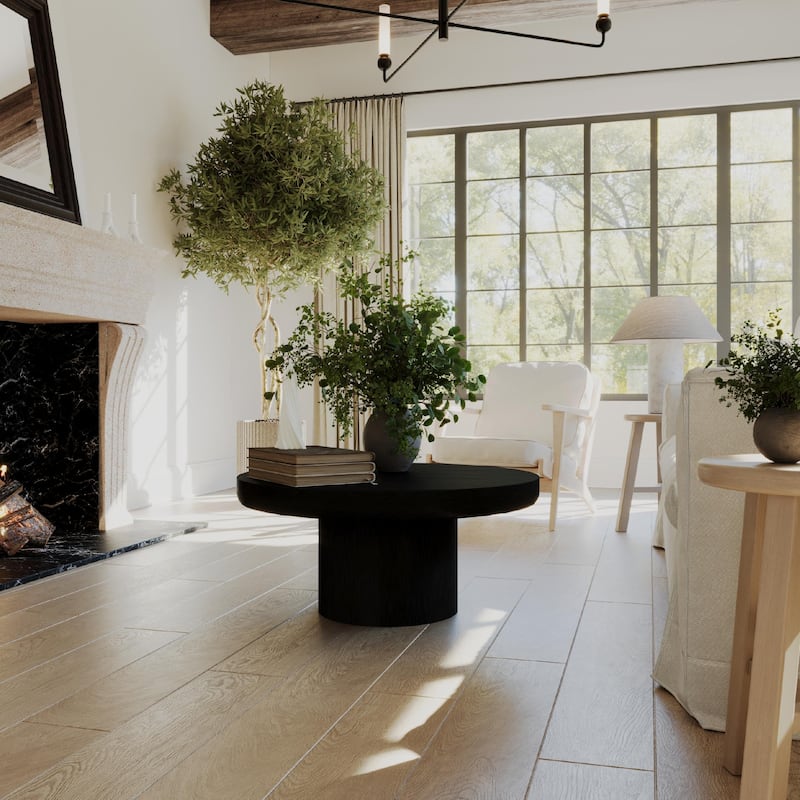 Maven Lane Owen Rustic Wooden Coffee Table