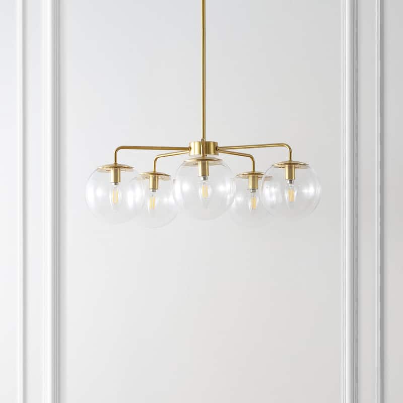 SAFAVIEH Lighting Negara Chandelier - 25" W x 25" D x 18-48" H