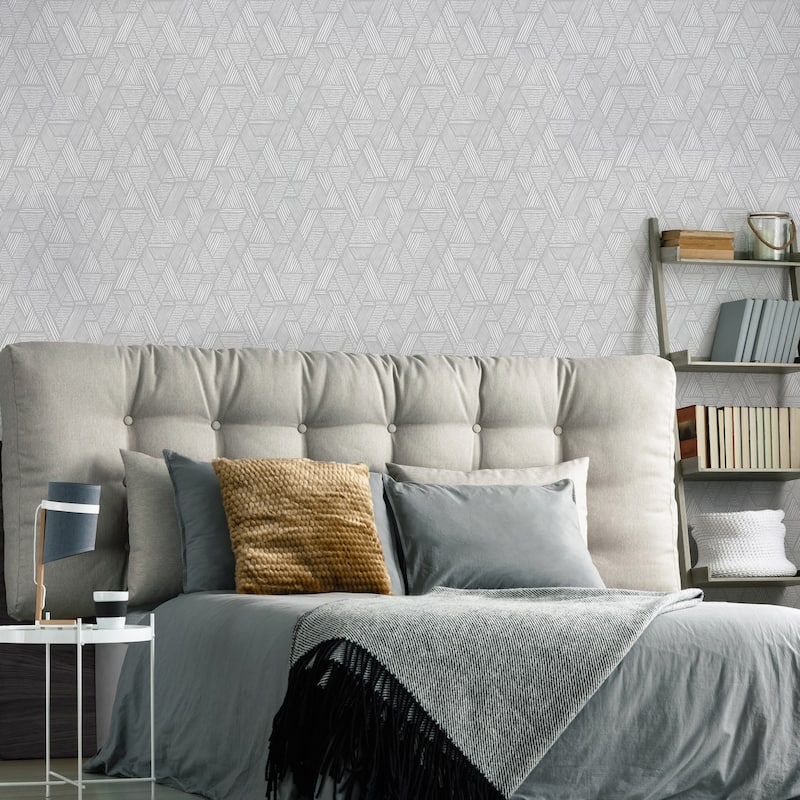 Superfresco Easy Ethnic Stitch Grey Wallpaper