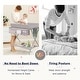 preview thumbnail 23 of 22, Baby Changing Table with Safety Belt and 4-side Defence - 36.5" x 27" x 40.5"(L x W x H)