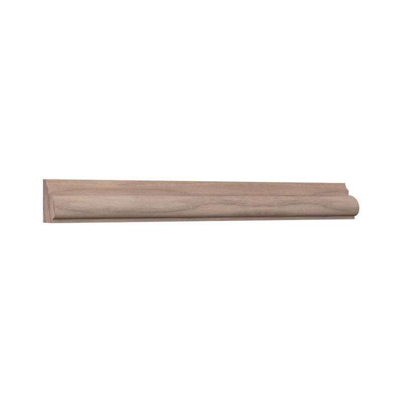 WM1207: 11/16-in D x 7/8-in W x 96-in L Americraft Solid Hardwood Stain Grade Base Cap Moulding