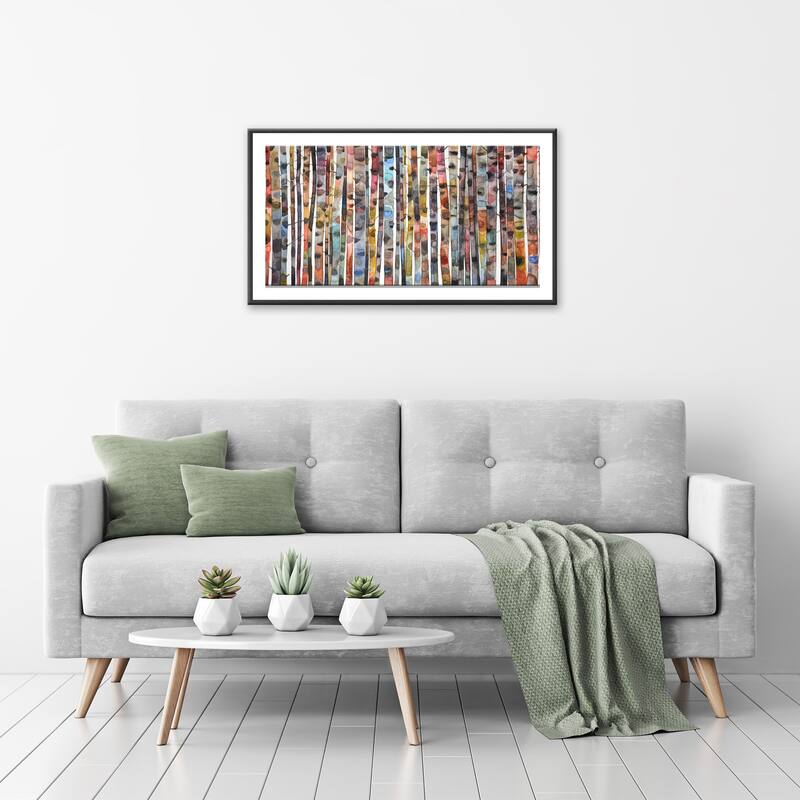 Brilliant Birch Framed Print Wall Art by Norman Wyatt Jr.