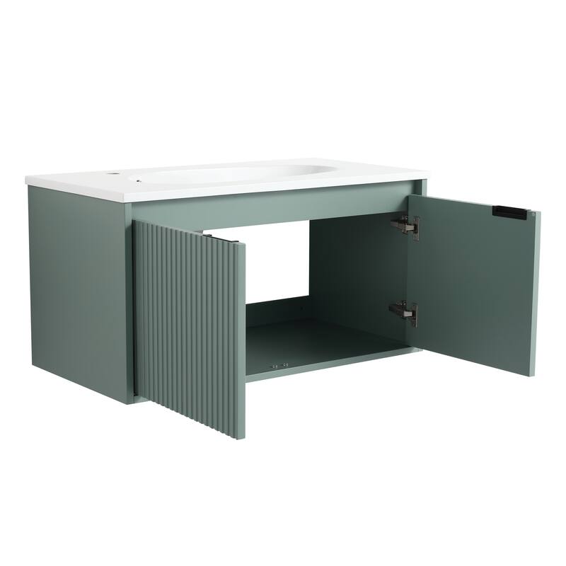 Topcraft Wall-Mounted Bathroom Vanity With Sink - 36"