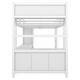 preview thumbnail 27 of 26, Metal Storage Loft Bed with Wardrobe And L-shaped Desk, Full Size