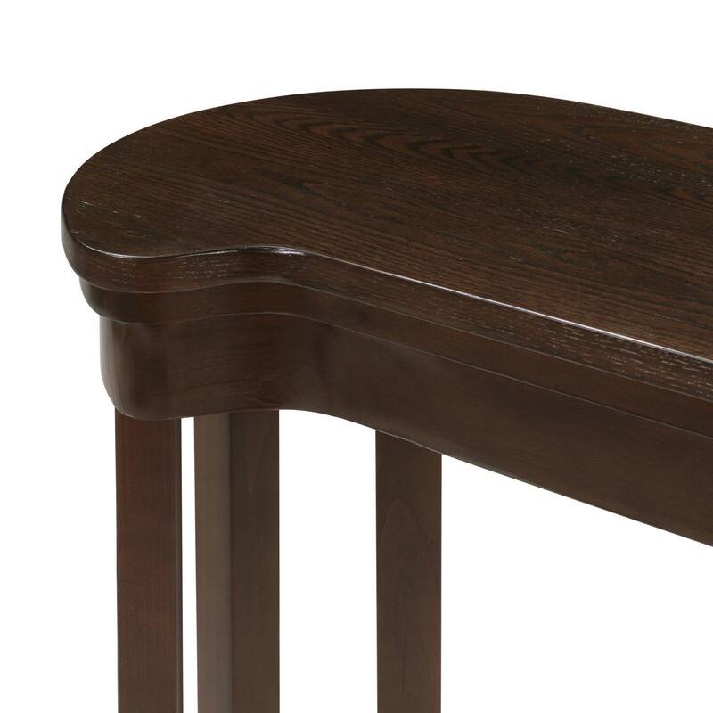 4-Piece Bar Table Set with Solid Pine Wood Legs and PU Upholstered Stools for Dining and Entertaining