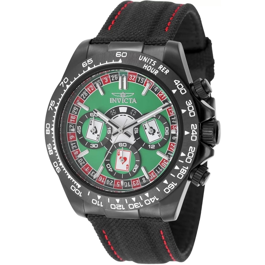 Invicta Men's 50517 Speedway Quartz VD54 Green, Red, Black Dial Watch