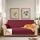 preview thumbnail 45 of 70, Subrtex Reversible Sofa Couch Cover Quilted Slipcover Furniture Protector Loveseat - Wine