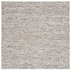 preview thumbnail 91 of 113, SAFAVIEH Handmade Natura Gerta Wool Rug 6' Square - Light Grey/Ivory
