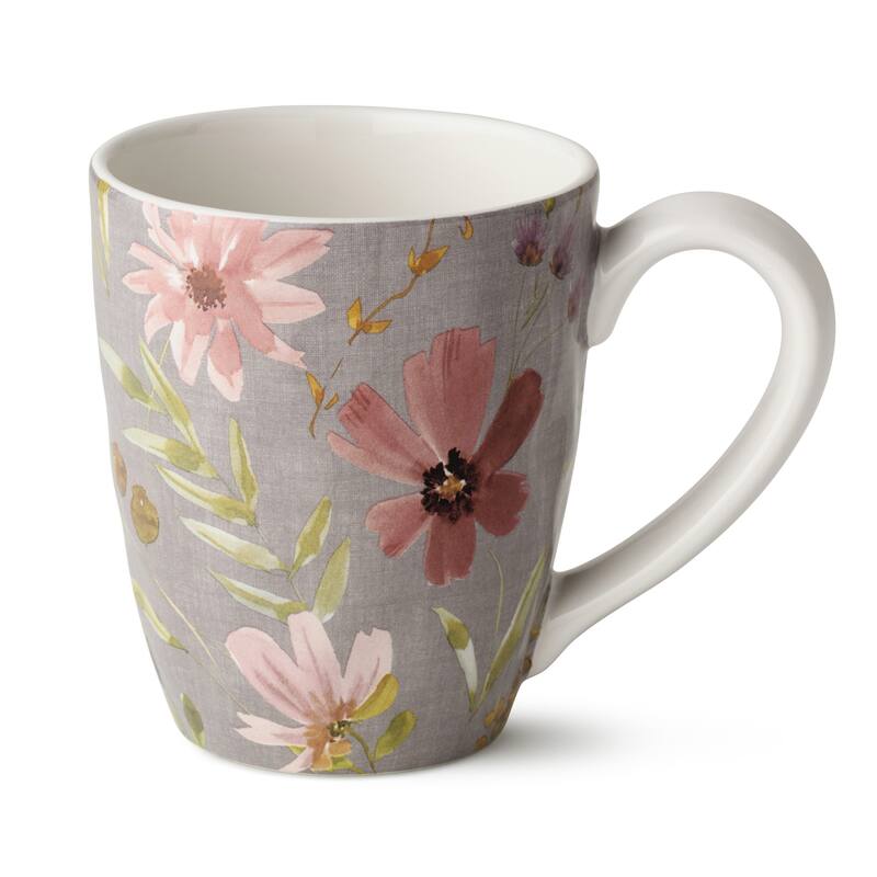 Certified International Wildflowers 16 oz. Mugs, Set of 4 Assorted Designs