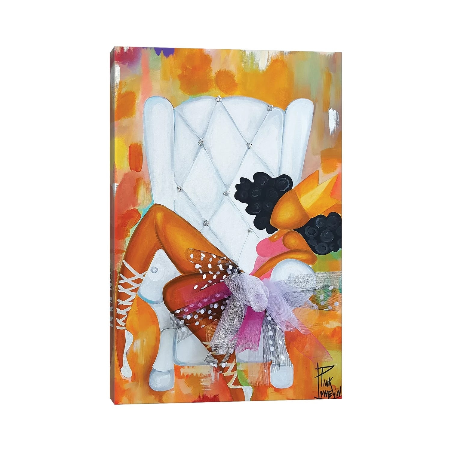 iCanvas "Belle" by Pinklomein Canvas Print