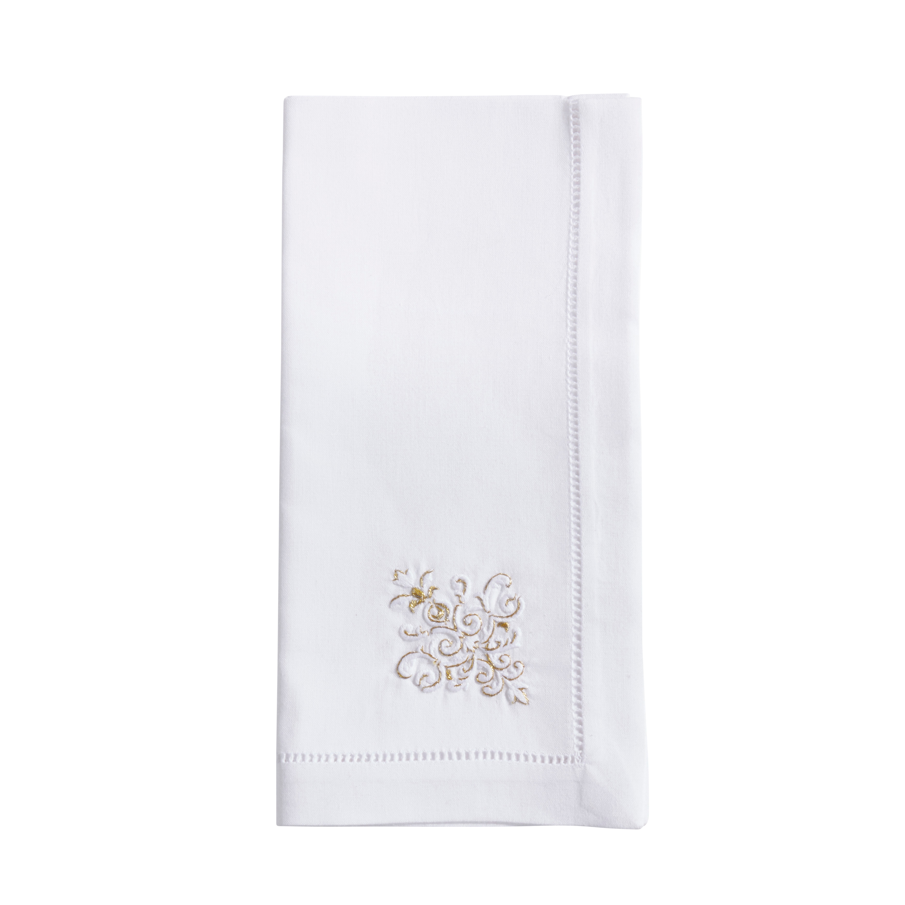 Festive Holiday Ornament Embroidered Napkin (Set of 6) - 20"x20"