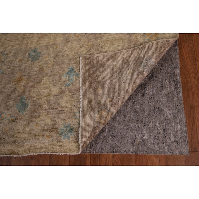 Oushak Turkish Area Rug Handmade Vegetable Dye Wool Carpet - 9'6" x 12'0"