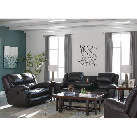 Teobaldo Chocolate Power Reclining Sofa and Loveseat Set