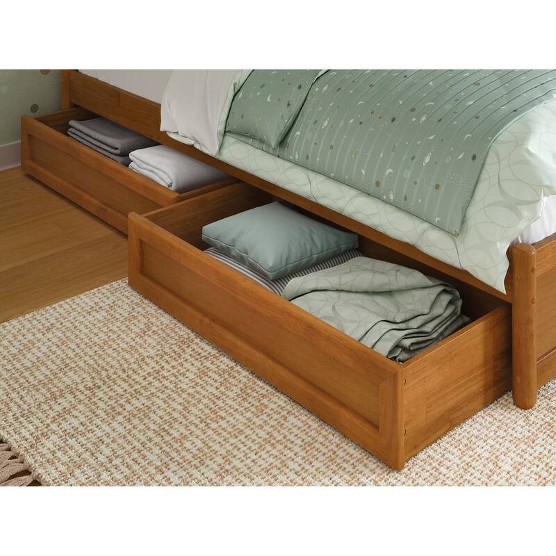Barcelona Panel Platform Bed with Storage Drawers