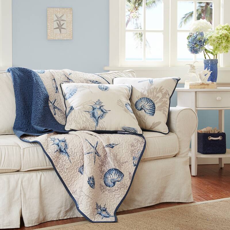 Madison Park Nantucket Oversized Quilted Throw - 60 x 70"