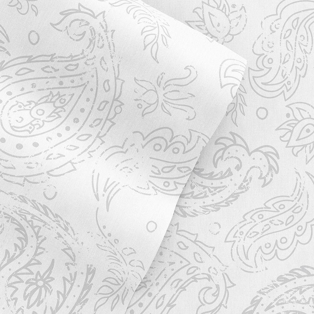 Becky Cameron Coarse Paisley Pattern 4 Piece Deep Pocket Bed Sheet Set