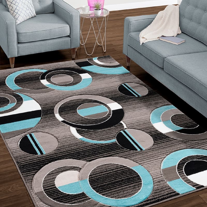 Orelsi Collection Abstract Area Rug