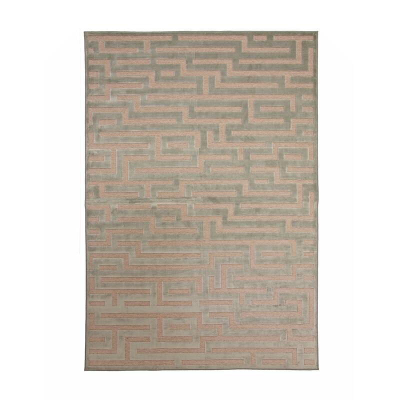 Maze Lt. Area Rug 8x10 - 8' x 10' - Light Blue