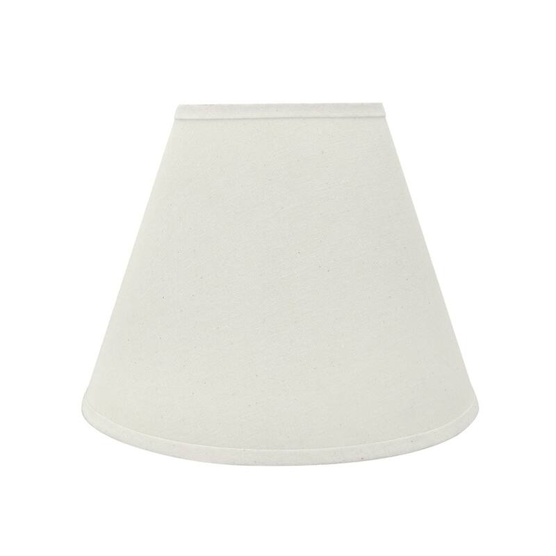 Aspen Creative Hardback Empire Shaped Spider Construction Lamp Shade in Off White (7" x 14" x 11")