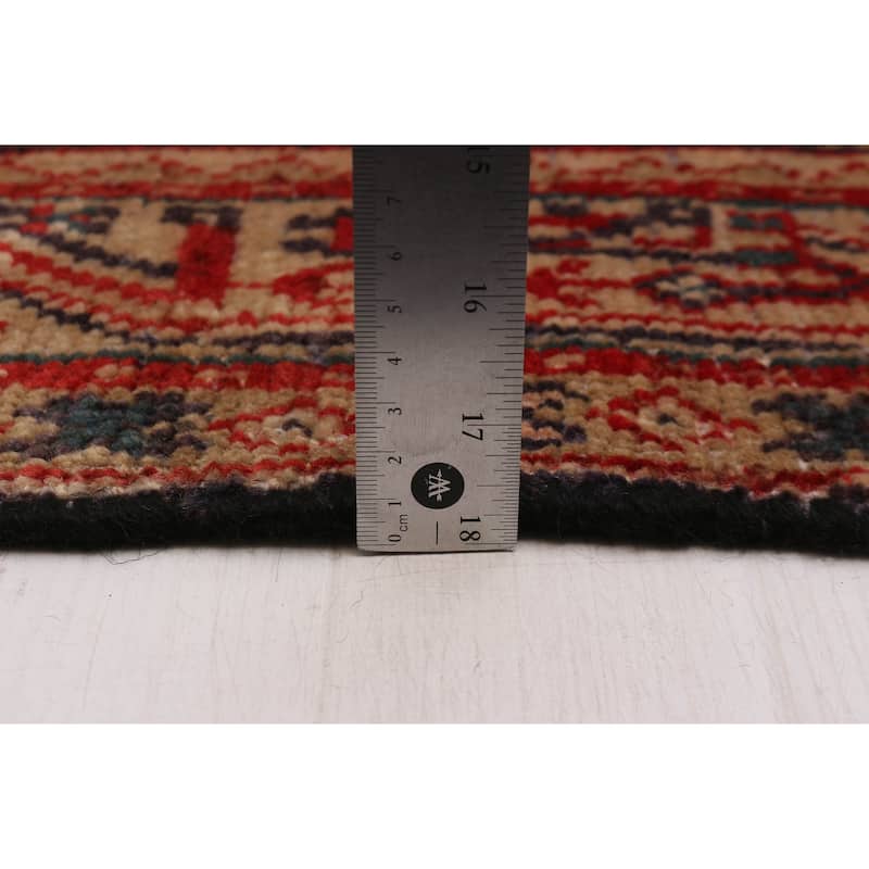 ECARPETGALLERY Hand-knotted Andelz Navy Wool Rug - 3'2 x 9'3