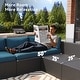preview thumbnail 64 of 179, AOXUN Fire Pit Conversation Set Rattan Sofa Set Outdoor Furniture With Cushions