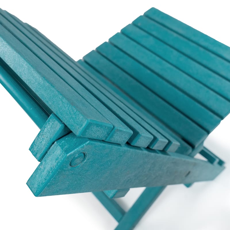 Las Cabos Fully Assembled All-Weather Recycled HDPE Outdoor Folding Bistro Chair