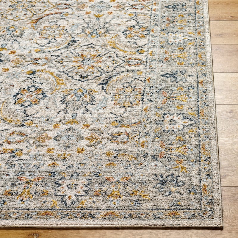 Livabliss Beckham Vintage Damask Medallion Area Rug