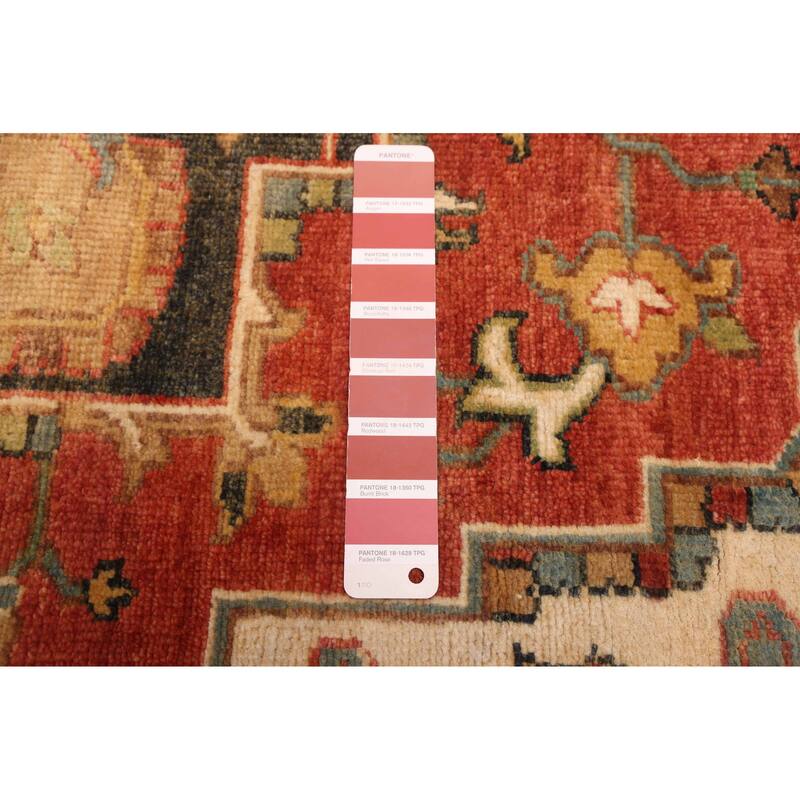 ECARPETGALLERY Hand-knotted Jules Sultane Red Wool Rug - 4'1 x 6'0