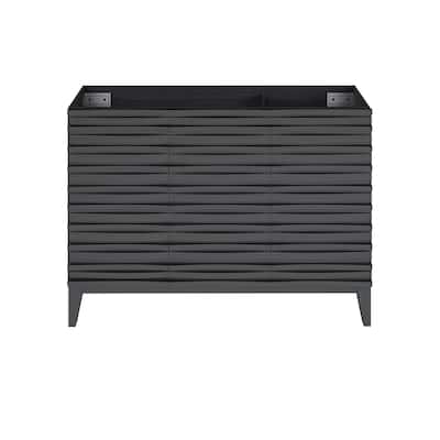 Swiss Madison Vincennes 48" Freestanding Bathroom Vanity Cabinet without Top in Black Oak