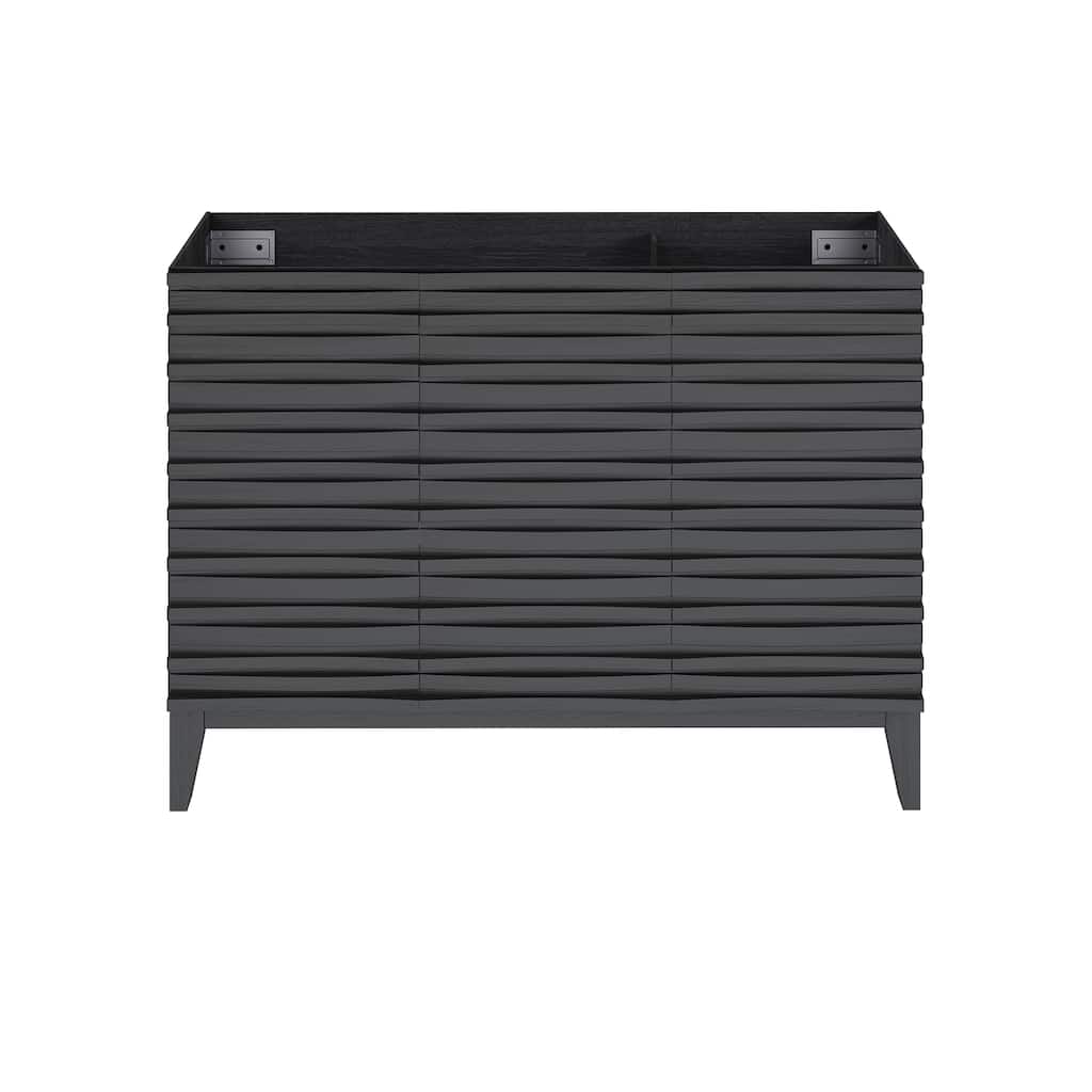 Swiss Madison Vincennes 48" Freestanding Bathroom Vanity Cabinet without Top in Black Oak