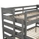 preview thumbnail 8 of 17, Wood Twin XL over Queen Bunk Bed with Ladder