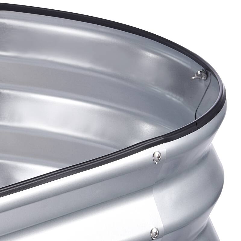 Customizable Raised Garden Bed with Gloves, Safety Edging for Drainage