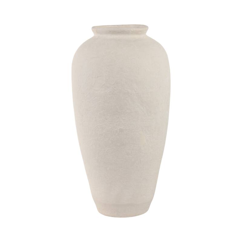 Terracotta Vase Casual Style Decorative Office Bedroom - 18" White