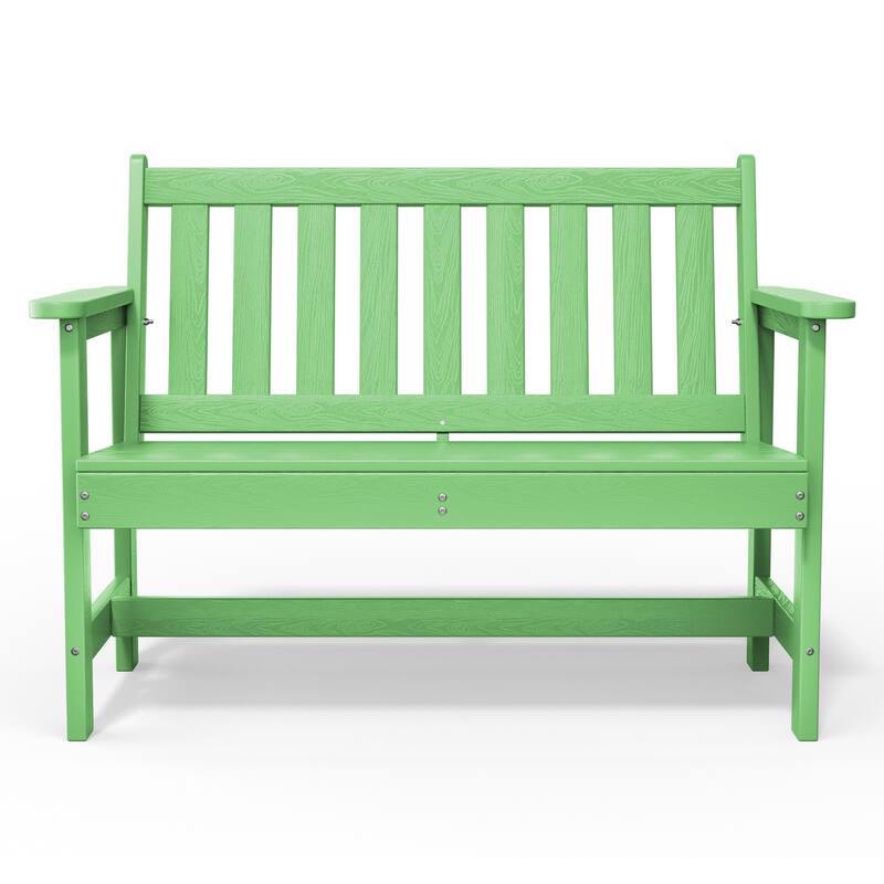 Outdoor 2-Person Garden Bench 42.92-in W x 35.83-in H