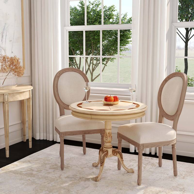 Butler Traditional Round Wooden Pedestal Table in Plantation Cherry Finish - Dark Brown