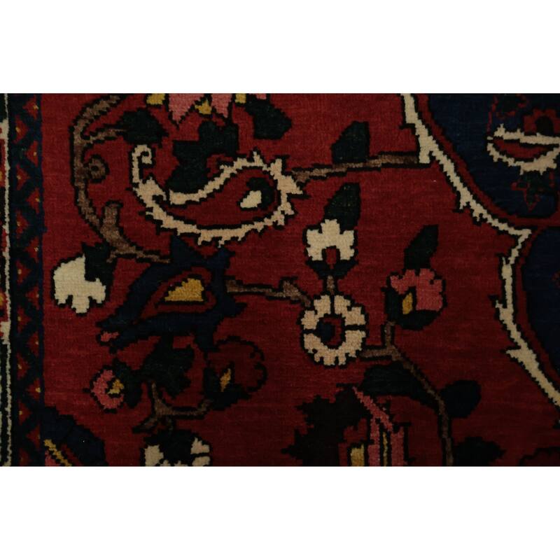 Hand Knotted Oriental 100% Wool Carpet Traditional Floral Red Bakhtiari Area Rug - 12' 9'' X 9' 10''
