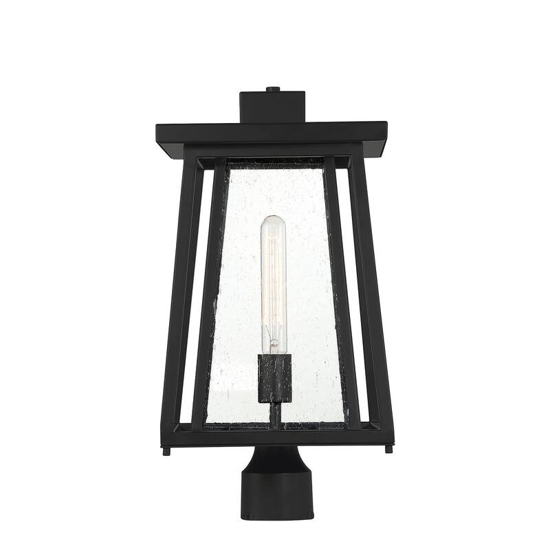 Denver 1-Light Outdoor Post Lantern in Matte Black