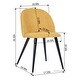 preview thumbnail 102 of 176, Homy Casa Mid-Century Modern Fabric Dining Chairs (Set of 2)