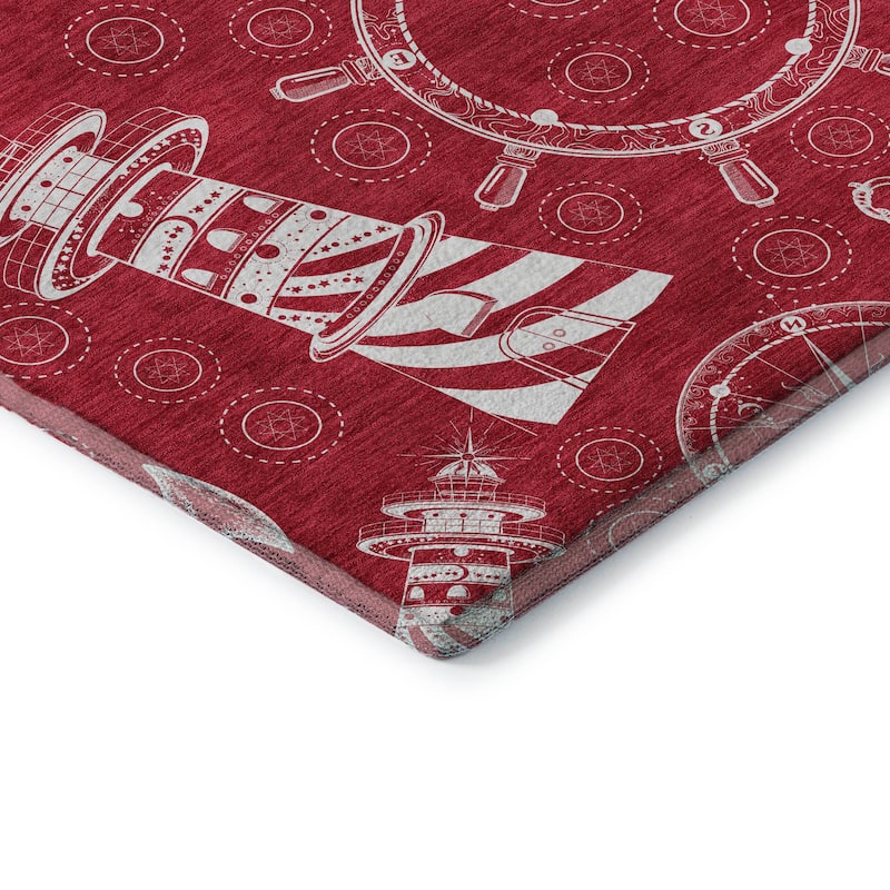 Premium Washable Super Soft Coastal Lighthouse Mayfield Rug
