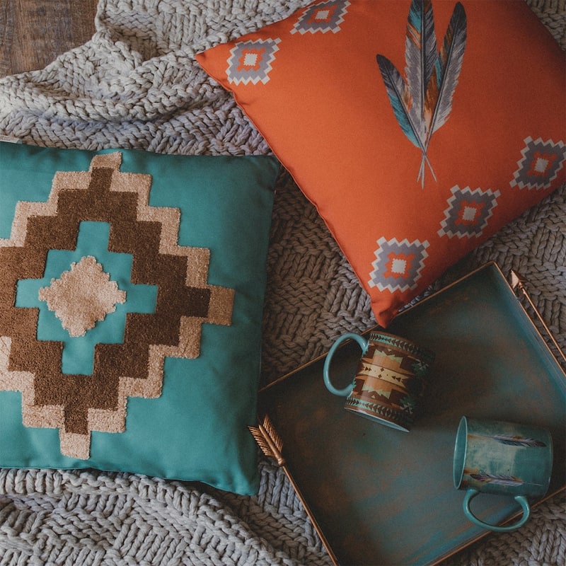 Paseo Road by HiEnd Accents Serape Indoor/Outdoor Pillow, 20"x20"
