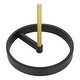 preview thumbnail 7 of 10, Strick & Bolton Morino Glam Floor Lamp - Black/Gold