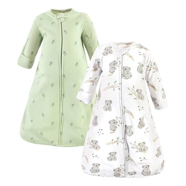slide 1 of 1, Hudson Baby Cotton Long-Sleeve Wearable Sleeping Bag, Sack, Blanket, Cuddly Koala Long Sleeve 0-3 Months - Cuddly Koala Long Sleeve