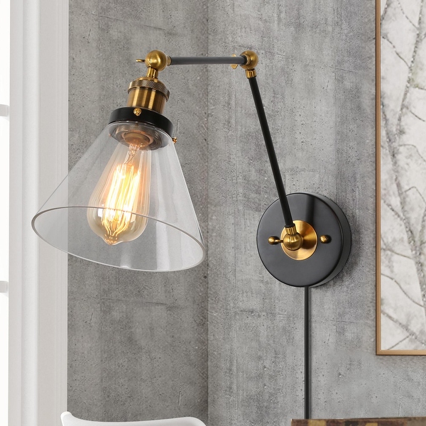 Modern industrial clearance wall sconce
