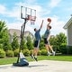 preview thumbnail 1 of 7, Soozier Basketball Hoop Outdoor Portable, 8-10ft Adjustable Basketball Goal Black