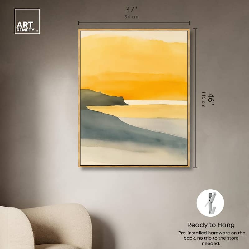Dawn on the Waves Canvas by Art Remedy
