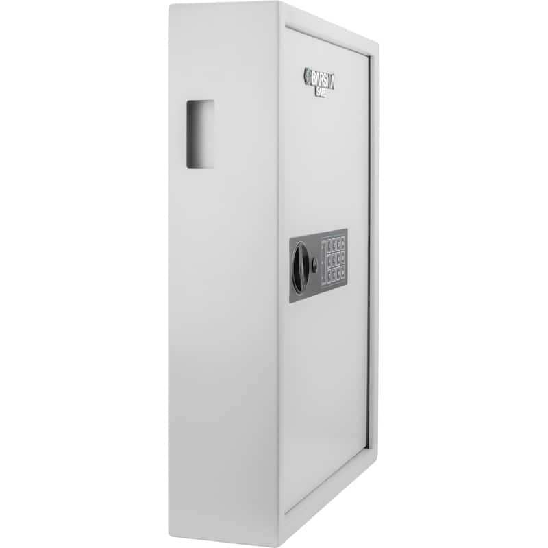 100-Key Cabinet Digital Keypad Wall Safe White
